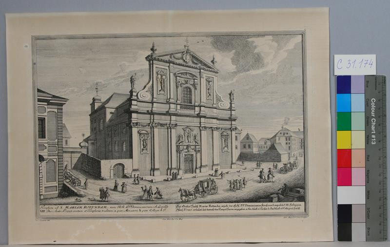 Johann August Corvinus - Das Gottes Haus Mariae Rotundae, anjedo H.H.P.P. Dominicaner Kirch...