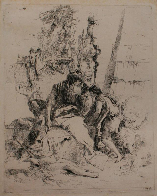 Giovanni Battista Tiepolo - Kouzelník (Schergo V 26)