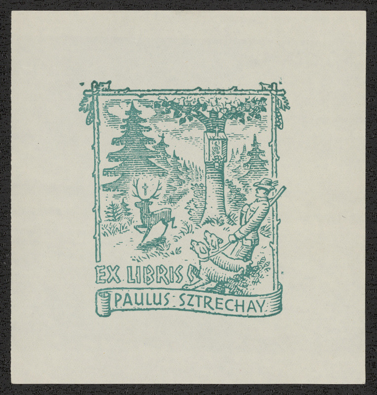 Jaroušek (?) - Ex Libris Paulus Sztrechay