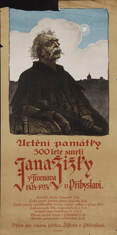 Viktor Oliva - Plakát k uctění památky Jana Žižky