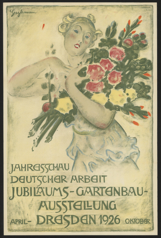 Otto Gussmann - Jahresschau Deutscher Arbeit Jubiläums-Gartenbau Assstellung, Dresden 1926