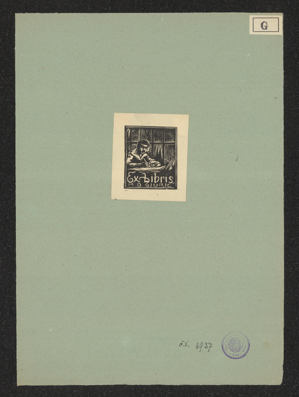 Milenko D. Gjuric - Exlibris M. D. Gjuric