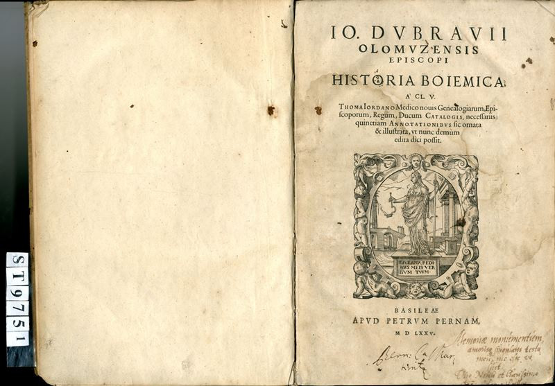 Jan Dubravius, Pius II., Peter Perna - Historia Boiemica