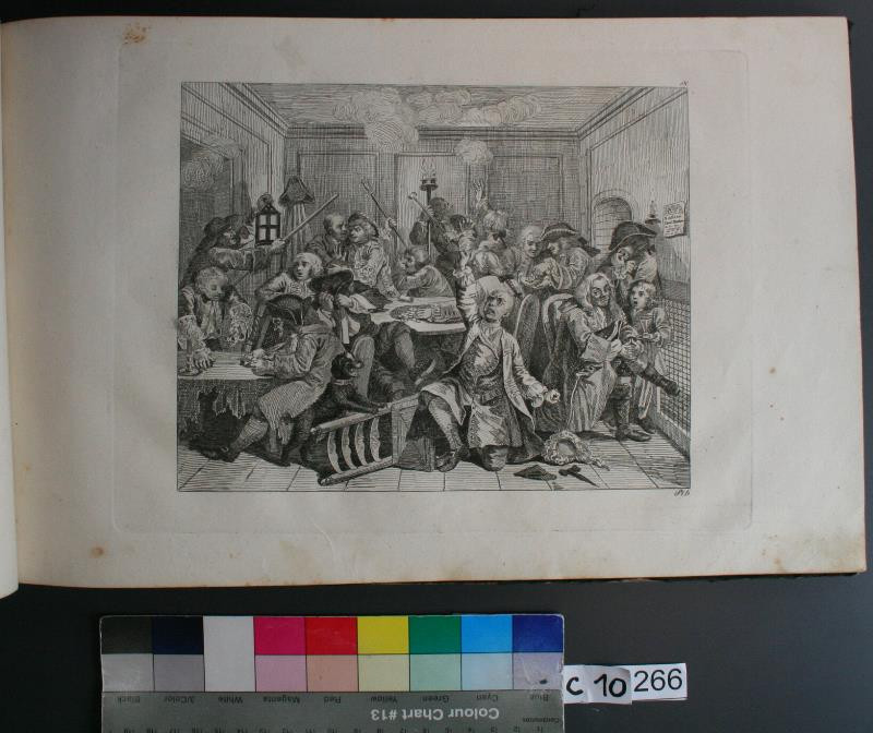 William Hogarth - Plate 6. in Hogarths Kupferstiche