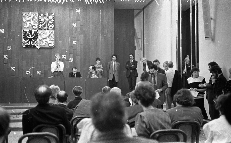 Dagmar Hochová - Poslanecký klub Občanského fóra v České národní radě, jaro 1991