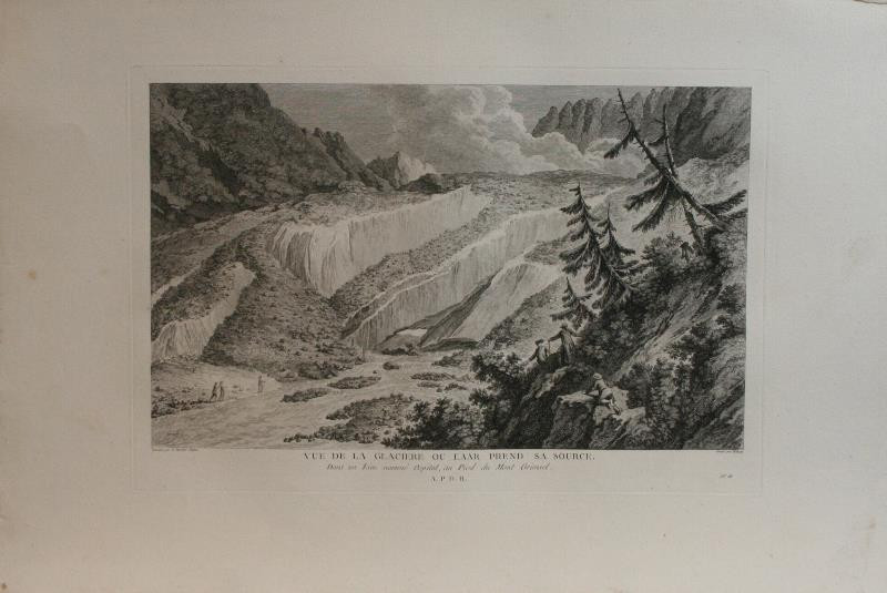 Isidore-Stanislas Helman - Vue de la Glaciere ou l'Aar prend sa source.