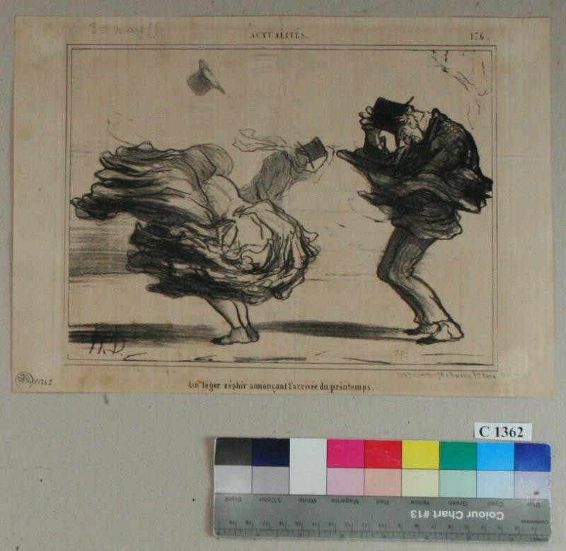 Honoré Daumier - Jarní  vítr