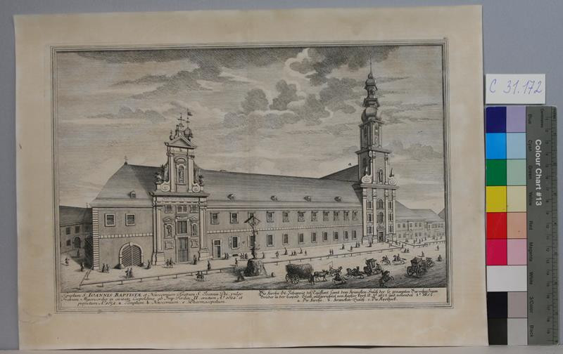 Johann August Corvinus - Die Kirche St. Johannes des Täufers samt dem Krancken Haus ...