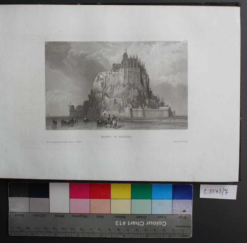 neznámý rytec - Mont St. Michel. in Meyer´s Universum...