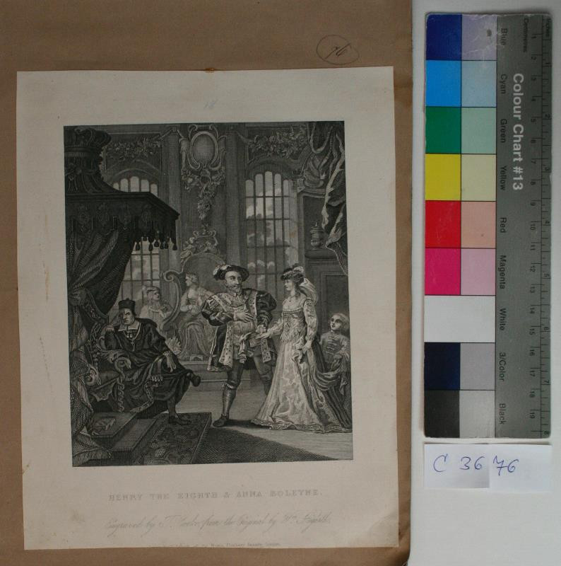 Thomas Cooke - Henry the eight and Anna Boleyne. in album VI. from the Original by W. Hogarth