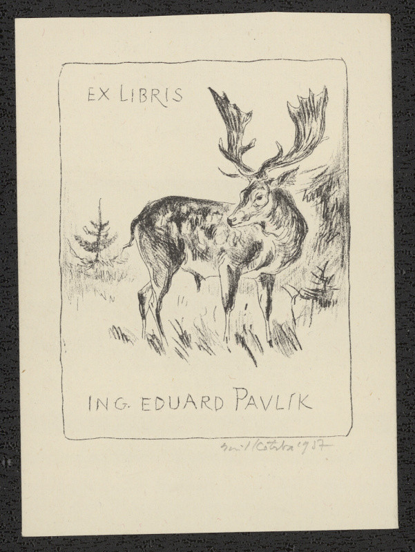 Emil Kotrba - Ex libris ing. Eduard Pavlík