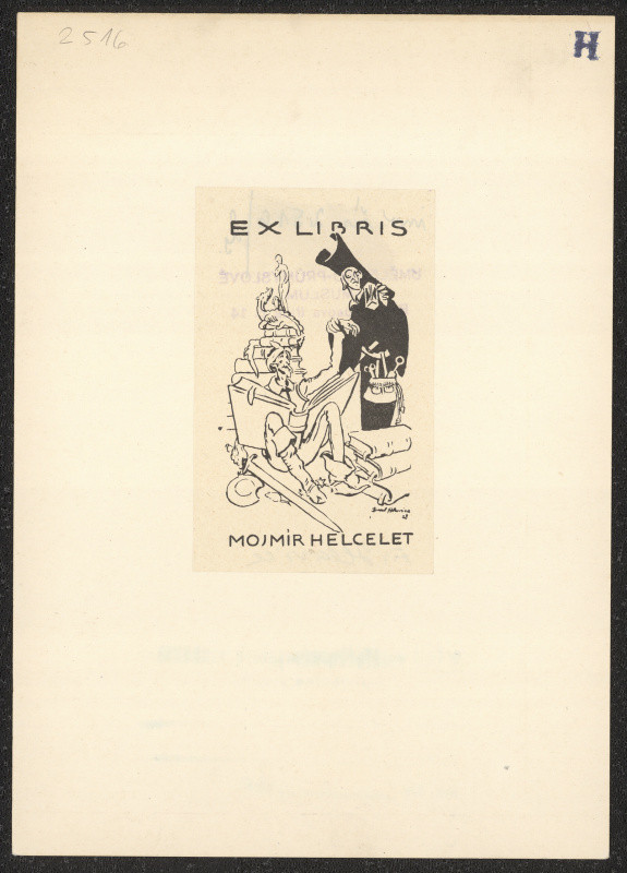 František Hlavica - Ex libris Mojmír Helcelet