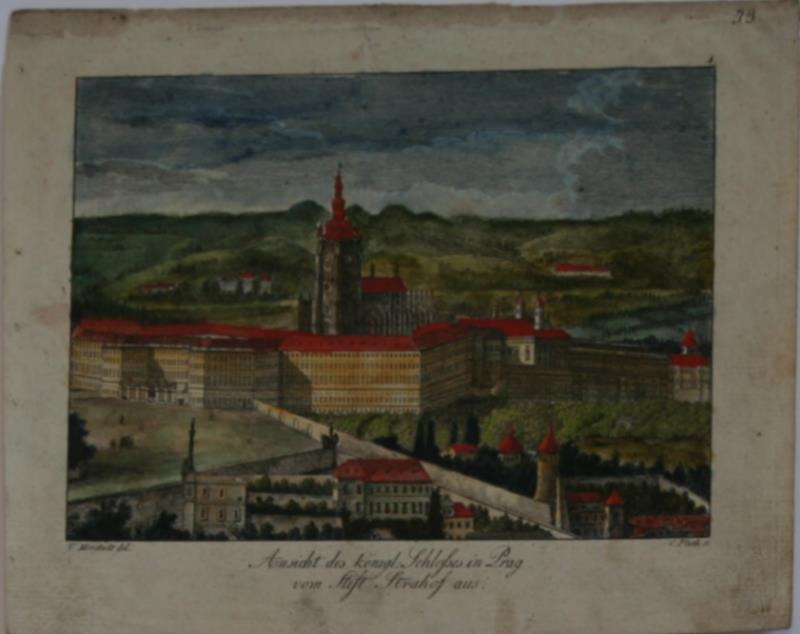Franz Pluth - Ausicht des Könige. Schlosses in Prag