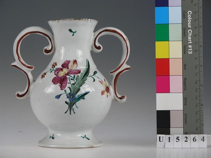 Holitscher Fayencemanufaktur - váza dvouuchá