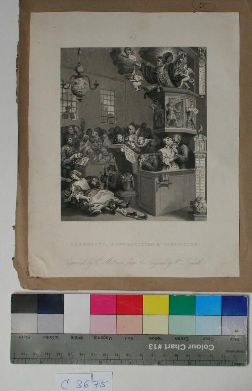 Charles Mottram - Credulity, Superstition. in album VI. from the Original by W. Hogarth