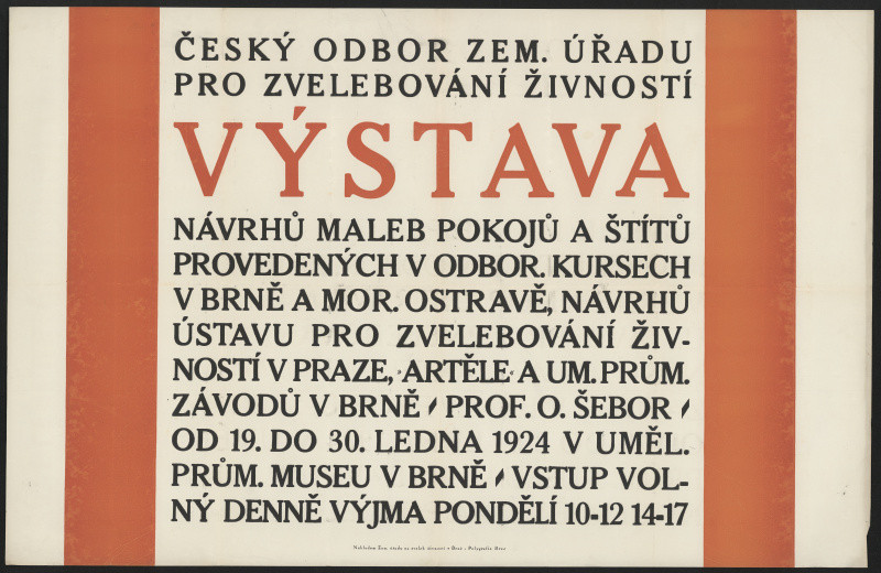 neznámý - Český odbor zemského úřadu pro zvelebování živnosti. Malba pokojů a štítů ... Uměleckoprům. museum v Brně