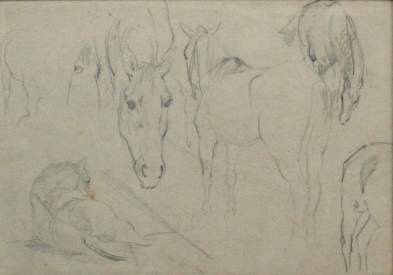Alfons Mucha - Studie koně