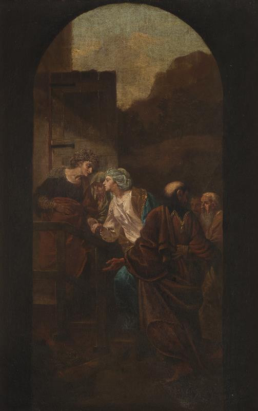 neznámý malíř italský - Navštívení Panny Marie