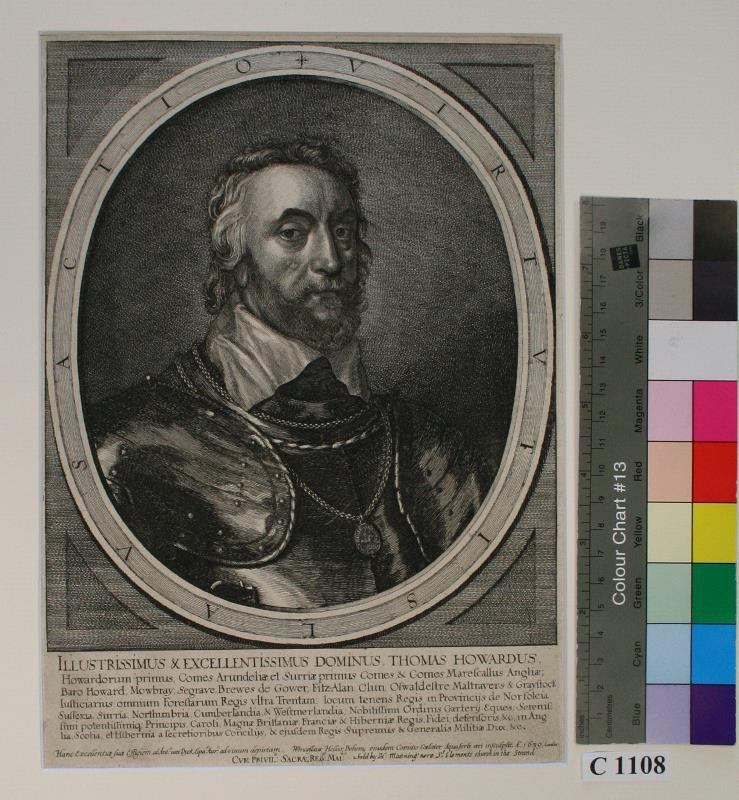 Václav (Wenceslaus) Hollar - Podobizna Thomase Howarda hraběte Arundela
