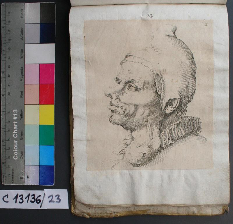 Jusepe (José) de Ribera - Livre de Portraiture: hlava muže