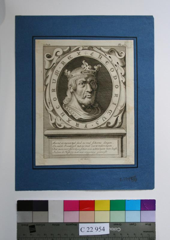 neznámý grafik nizozemský - Francorum  rex  Theodoricus