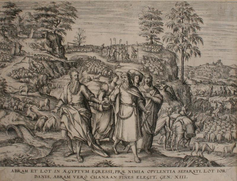 Pieter van der Borcht - Abraham et Lot in Aegyptumegressi …