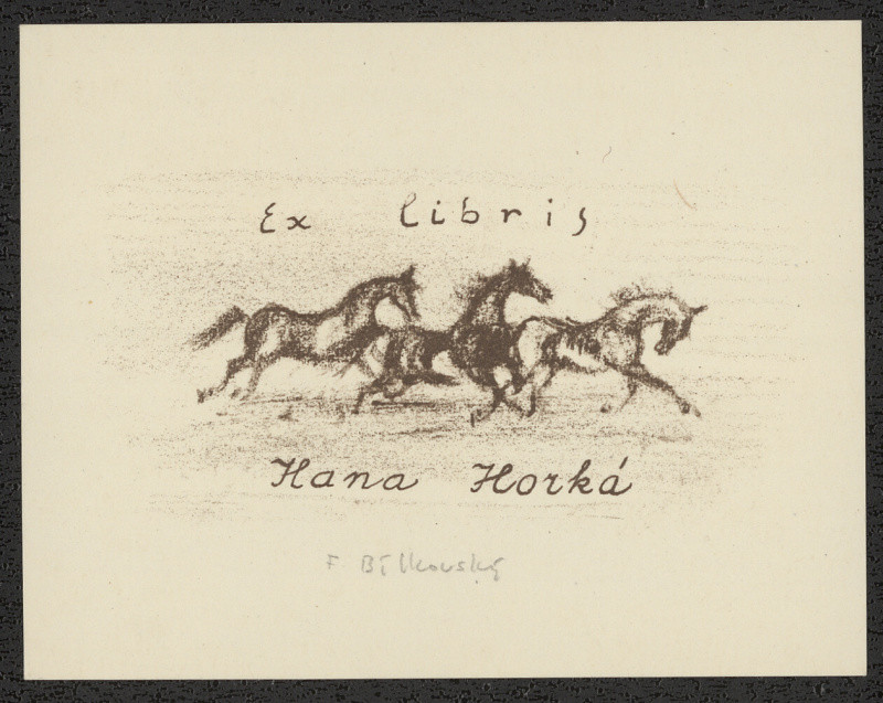 František Bílkovský - Exlibris Hana Horká