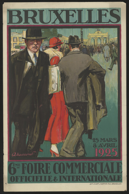 A. Massonet - Bruxelles 6 - Foire commerciale officielle & internationale 1925