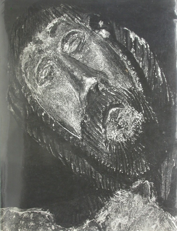 Jan Svoboda - Bez názvu (Hlava Ukřižovaného Krista), z cyklu Pojednání o plastice / Untitled, from the Essays on Sculpture cycle