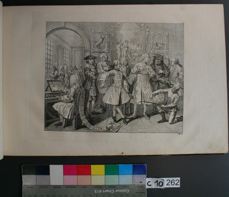 William Hogarth - Plate 2. in Hogarths Kupferstiche