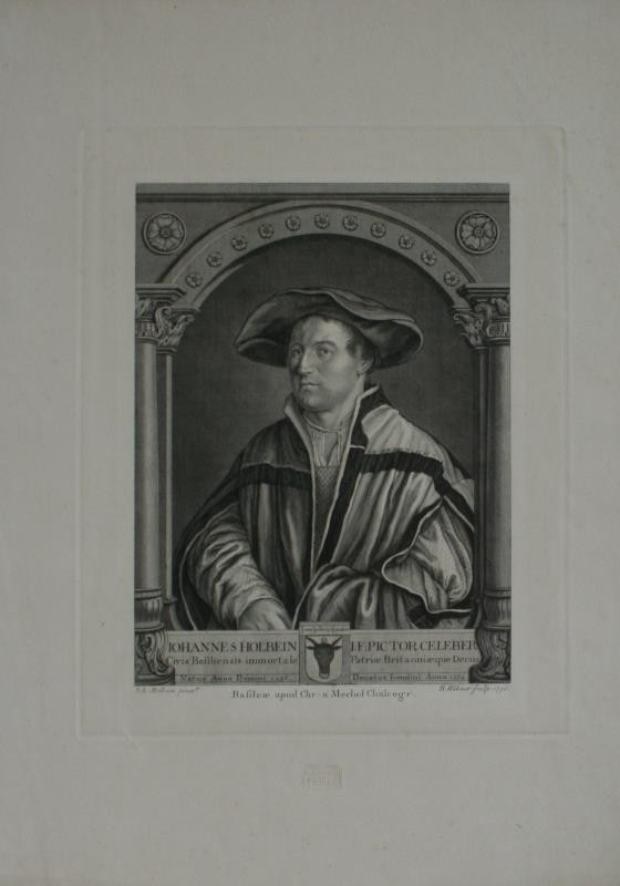 Bartholomeus Hübner - Johannes Holbein J. F. pictor celeber.