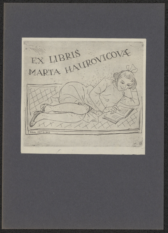 Pravoslav Kotík - Exlibris Marta Haurovicová