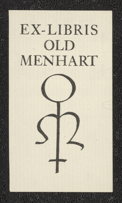 Oldřich Menhart - Ex libris Old Menhart
