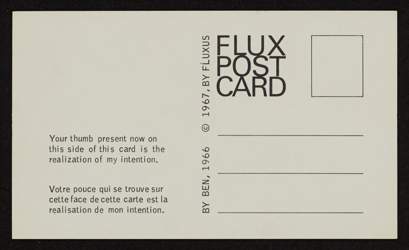 Ben Vautier - Flux Post Card