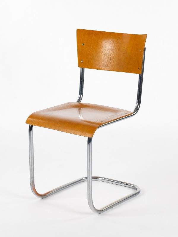 Kovona - Židle z ohýbaných trubek (pérující židle S-10)