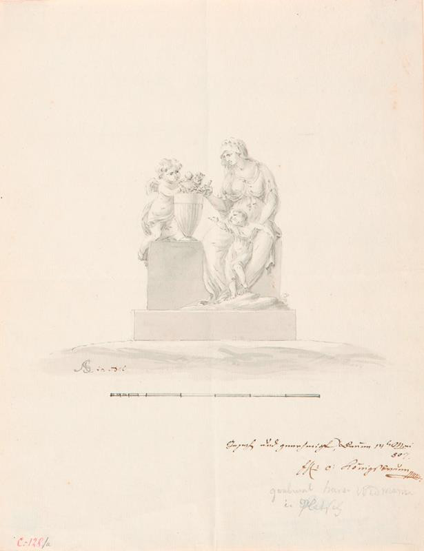 Ondřej (Andreas) Schweigl - Návrh na náhrobek rodiny Widmannovy