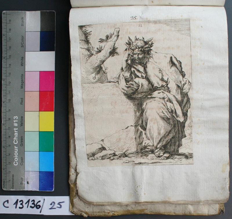 Jusepe (José) de Ribera - Livre de Portraiture: básník s věncem