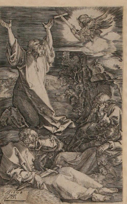 Albrecht Dürer - Kristus na hoře Olivetské