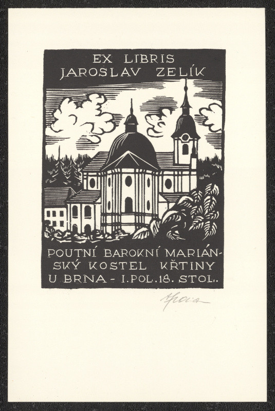Aleš Florian - Poutní barokní mariánský kostel Křtiny u Brna, 1.pol.18,stol. Jaroslav Zelík