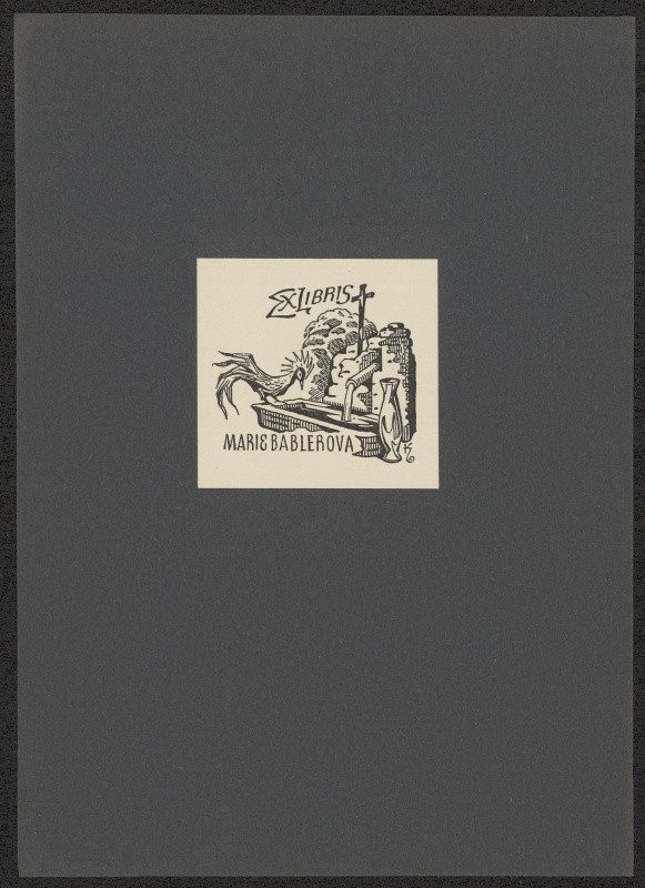 Jan Konůpek - Ex libris Marie Bablerová