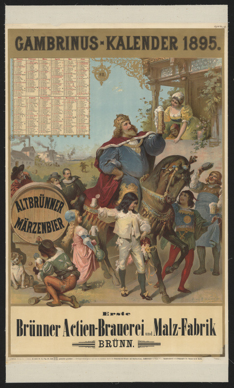 Franz Th. Würbel - Gambrinus-kalender 1895