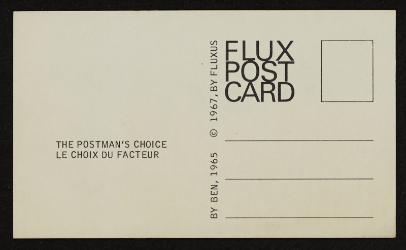 Ben Vautier - Flux Post Card