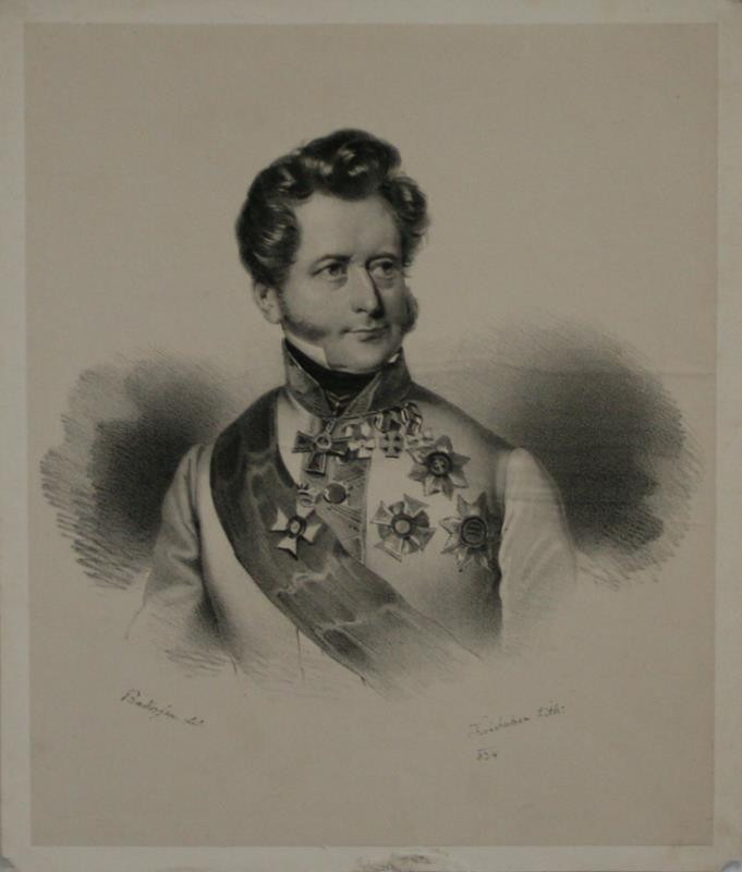 Josef Kriehuber - Podobizna Klementa hr. Metternicha