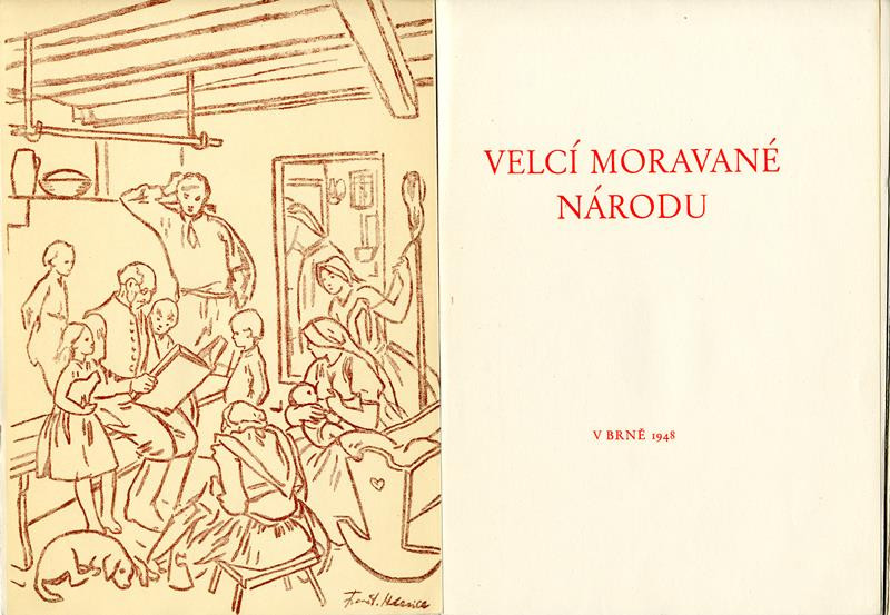 neurčený autor, Arnošt Píša, František Hlavica, Josef Červenka - Velcí Moravané národu