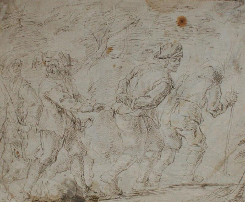 David Teniers ml. - Zajatý sedlák (Žánrová scéna)