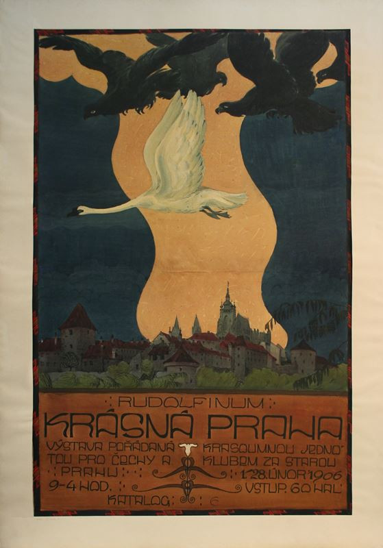 Jan Konůpek - Rudolfinum, Krásná Praha - návrh na plakát