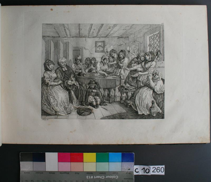 William Hogarth - A Harlots Progres Plate 6. in Hogarths Kupferstiche