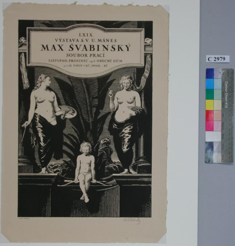 Max Švabinský - Plakát na výstavu M. Švabinského