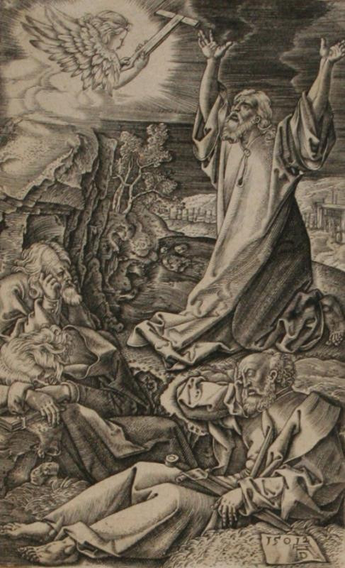 Albrecht Dürer - Kristus na hoře Olivetské
