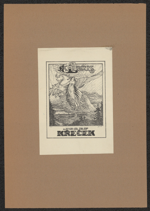 Antonín Häusler - Ex libris Josef Křeček